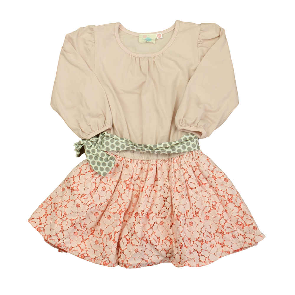 Elestory Girls Pink | White | Gray Dress size: 2T